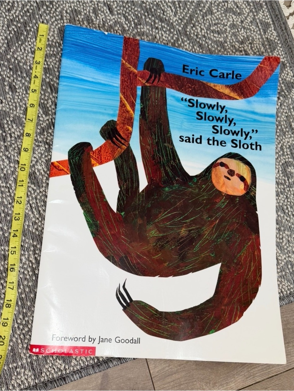 Eric Carle Slowly Slowly Slowly Said the Sloth Scholastic Big Book Children 20”